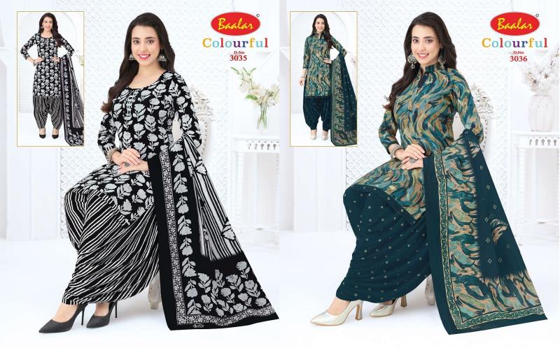 Baalar colourful vol 30 lucknowi dress material wholesalers in lucknow